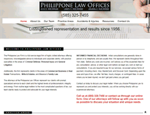Tablet Screenshot of philipponelaw.com